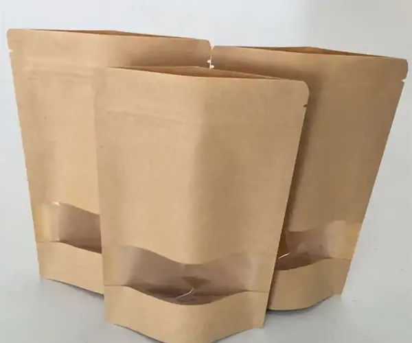 Kraft Paper Stand Up Pouch